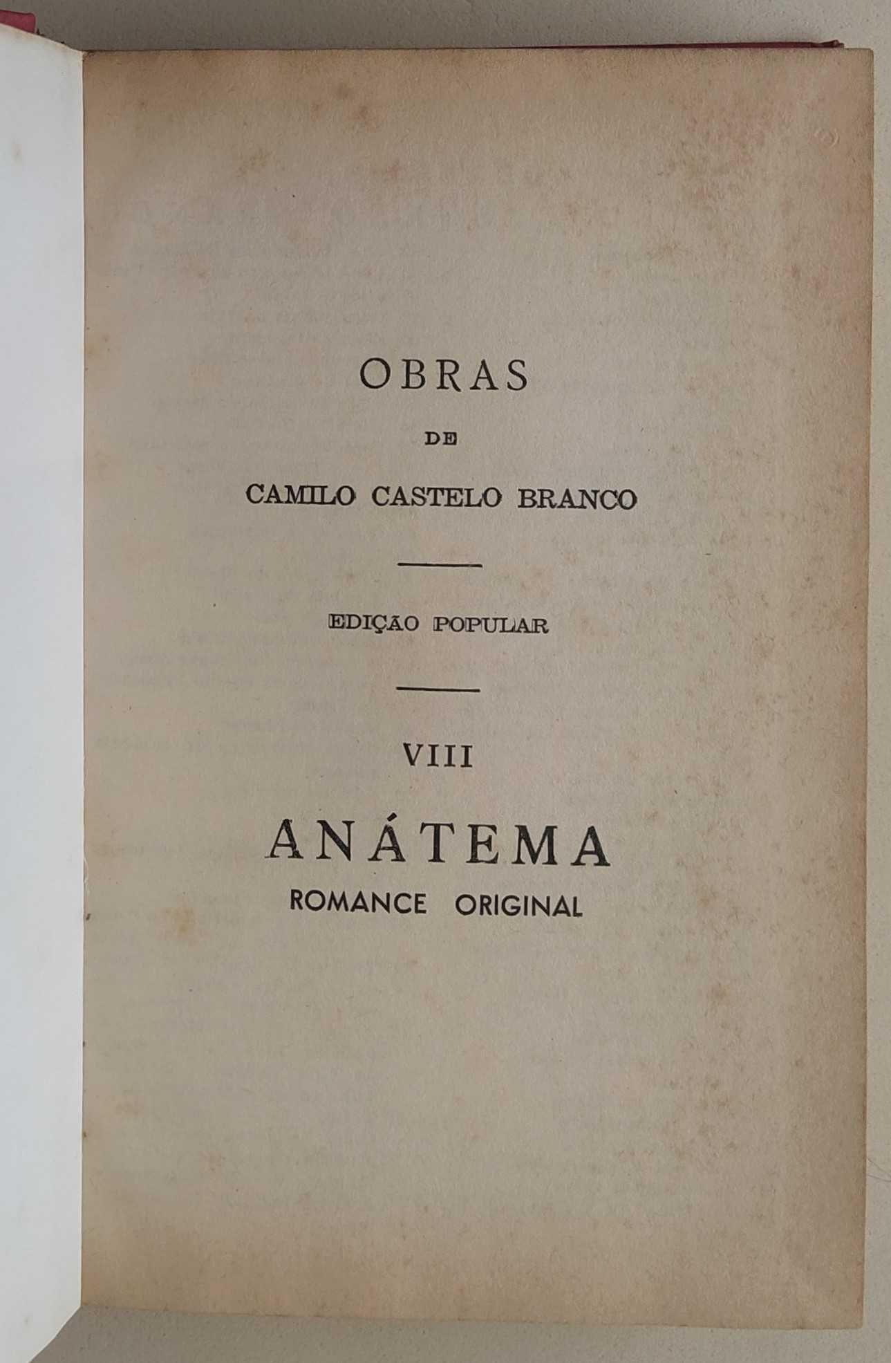 Anátema de Camilo Castelo Branco
