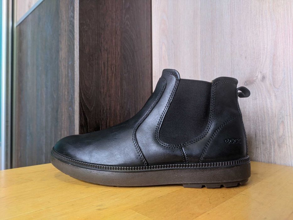 Ecco - кожаные ботинки челси