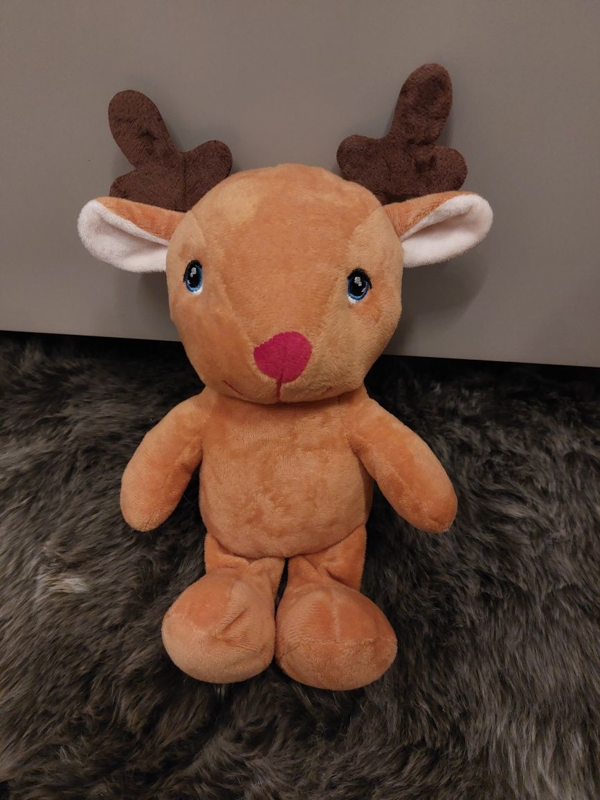 Pluszowy łoś miś renifer rudolf maskotka święty mikołaj