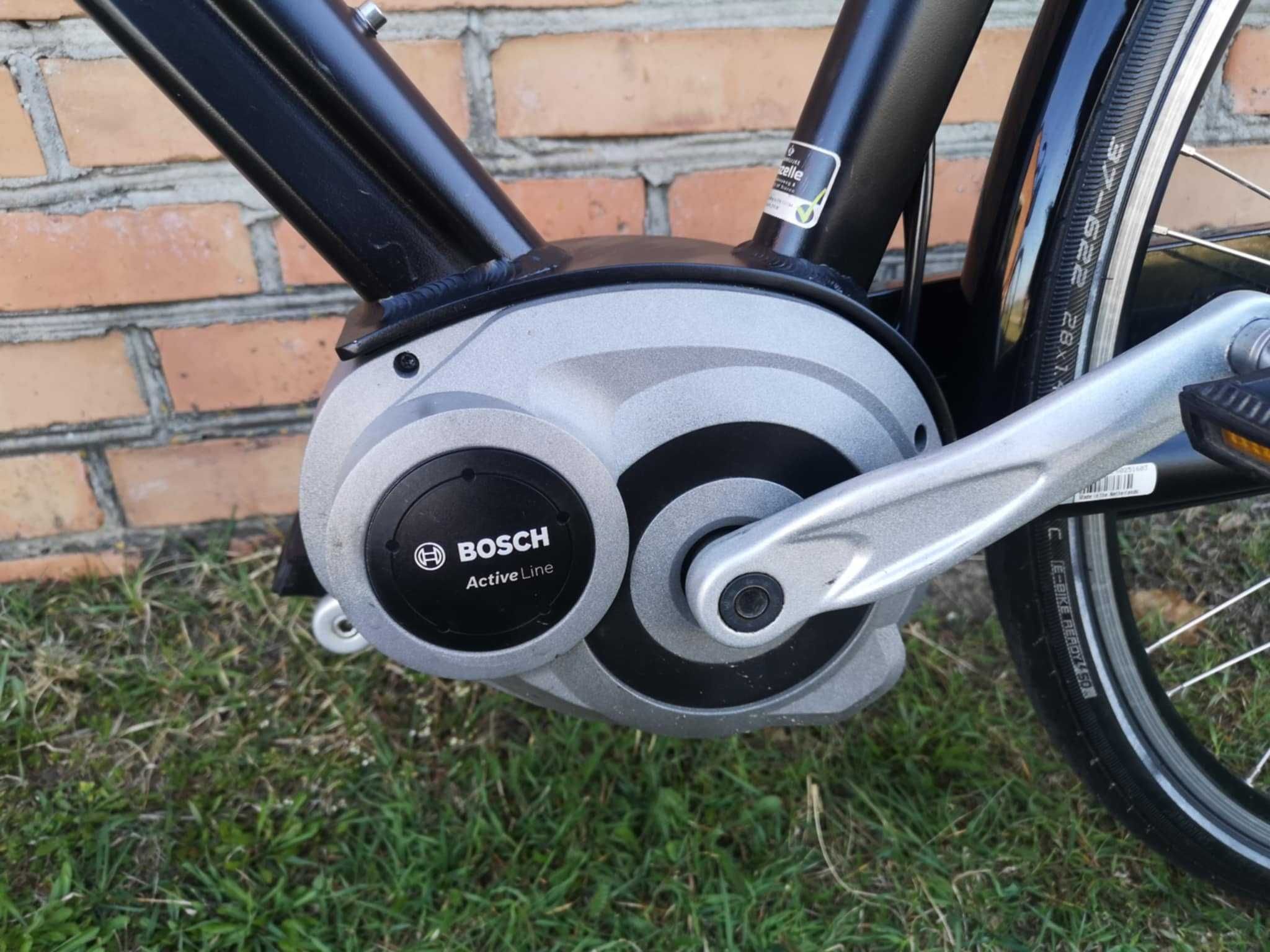 Rower męski holenderski z napędem elektrycznym Gazelle Orange BOSC
