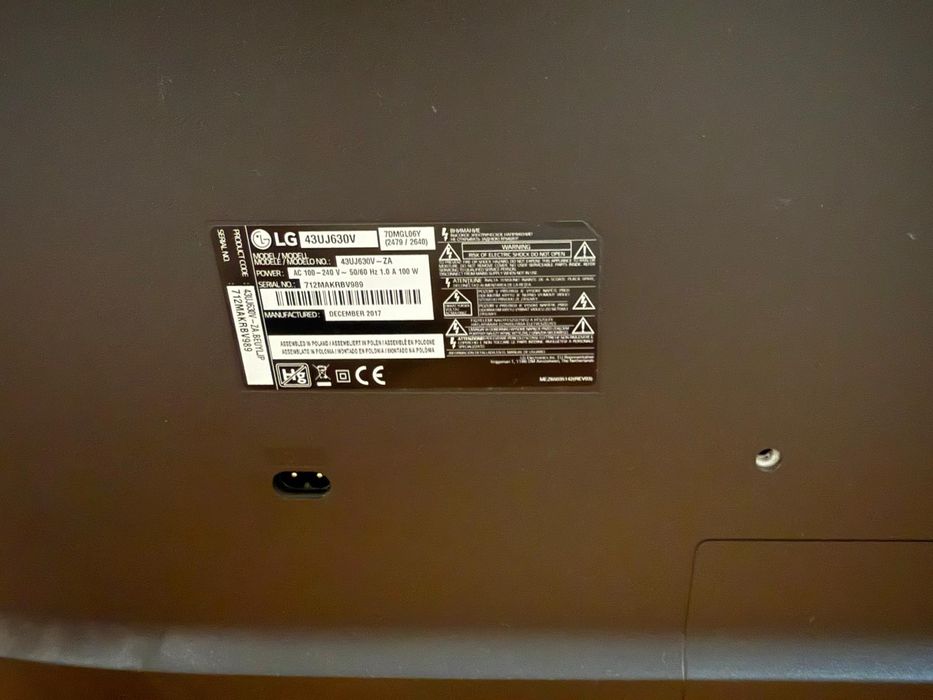 Televisor LG 43 polegadas mod43UJ630V