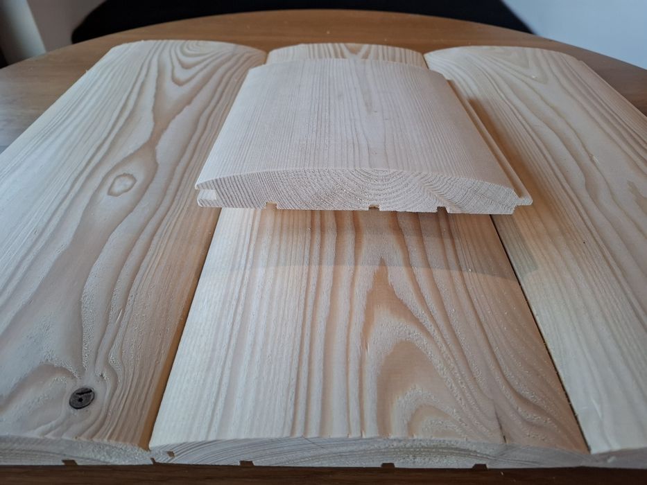 Deska elewacyjna półbal/ płaska / romb duo / soft line