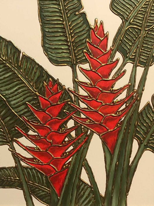 Живопис картина / Natale Air / #48 / Мixed media Art / 2023 / 40/50