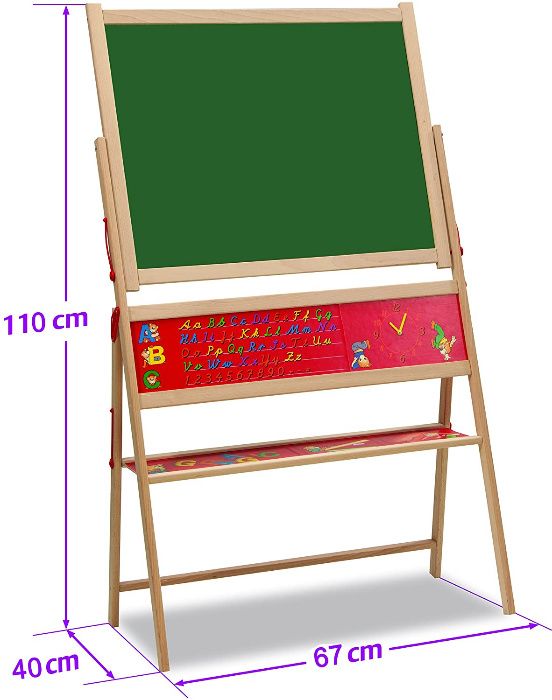 magnetyczna tablica stojąca 40 x 67 x 110 cm