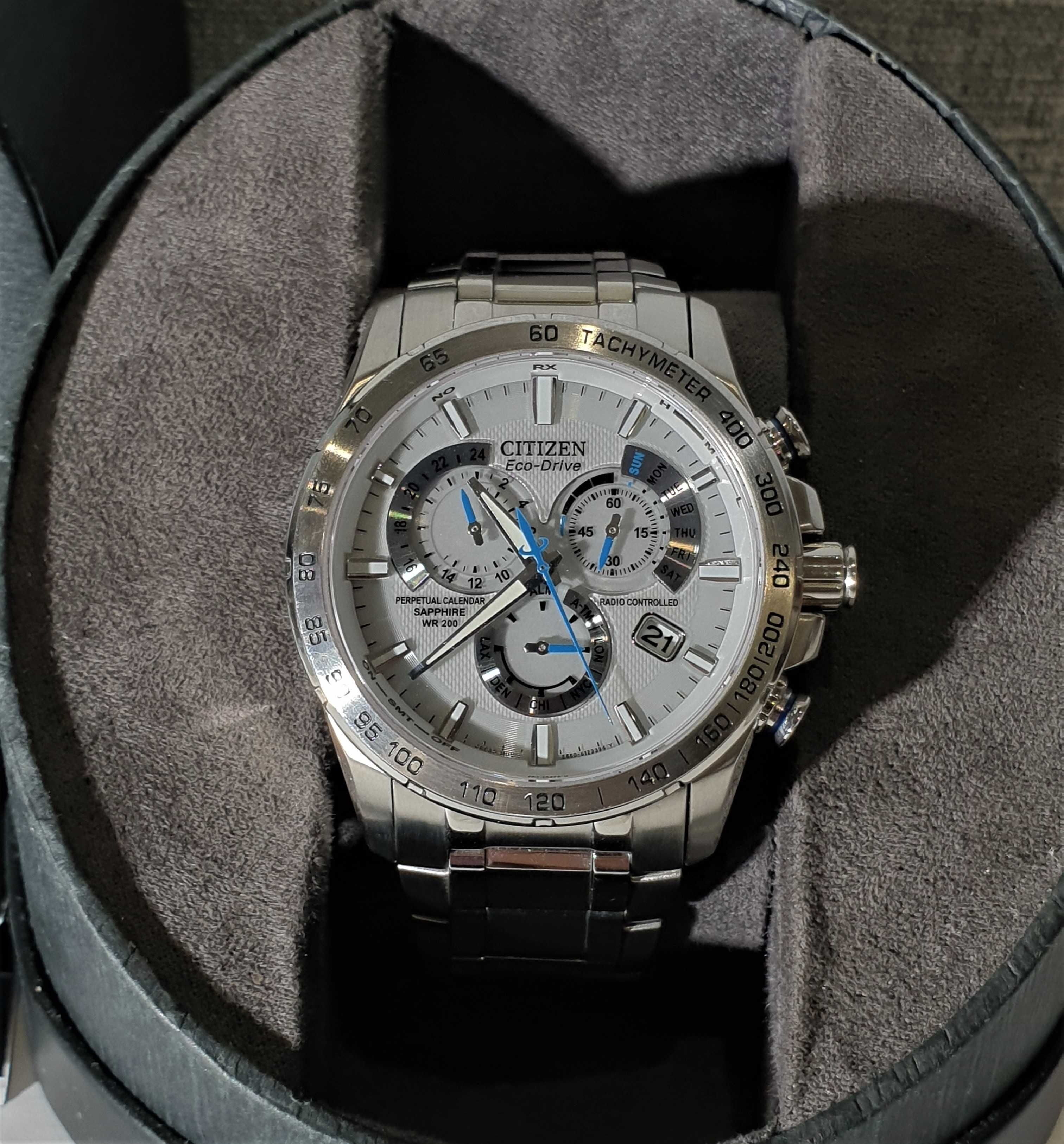 Чоловічий годинник часы Citizen AT4000-53E Eco-Drive 200m Sapphire