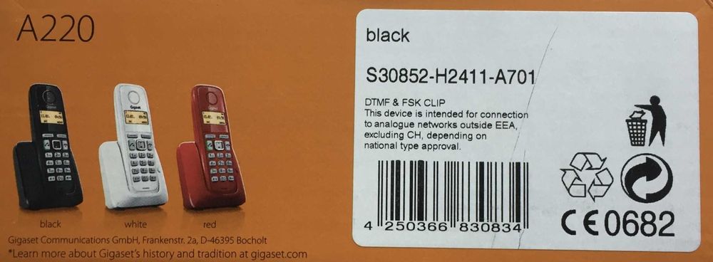 Бездротовий телефон Gigaset DECT A220