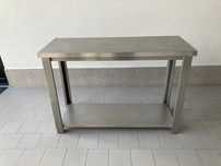 bancada,  mesa, escaparate em aço inox