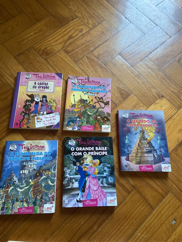 Livros juvenis Tea Stilton, Geronimo Stilton e outros, em bom estado