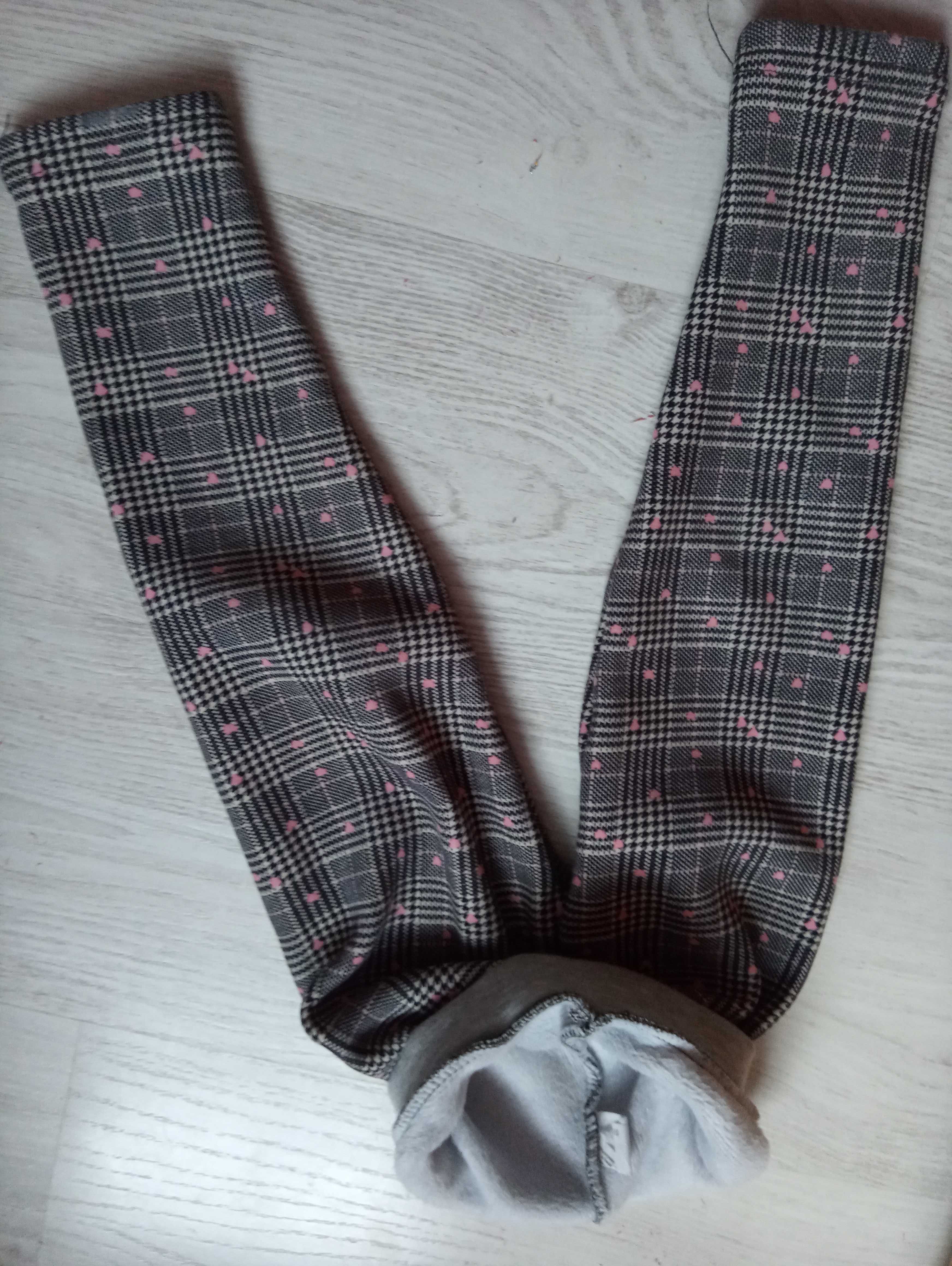 Spodnie ocieplane dla dziewczynki (98-104)