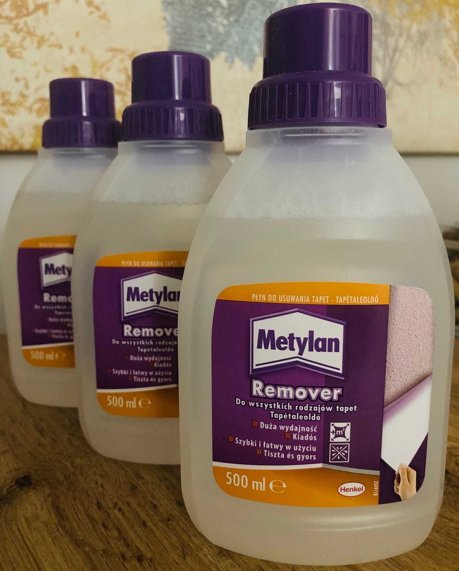 HENKEL Metylan Remover  płyn do usuwania tapet zestaw 0,5 l x 3butelki