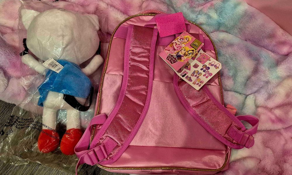 Zestaw Kicia Kocia bajkowa duża maskotka oraz duży plecak Disney nowe
