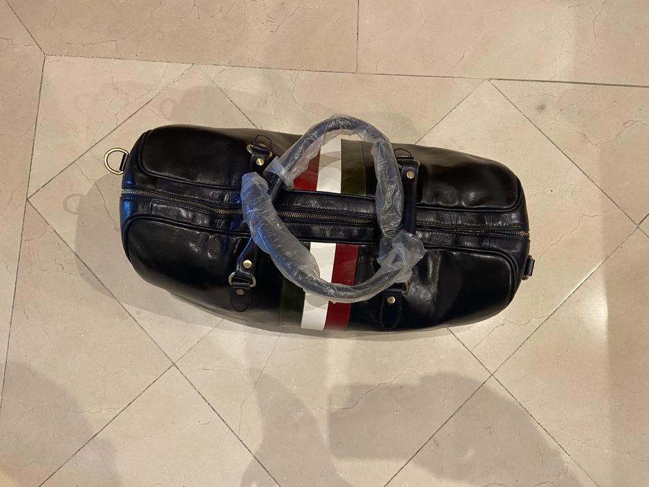 Saco viagem em pele genuina