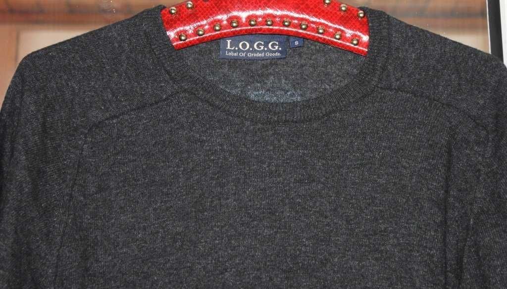 мужской свитер серый шерсть l.o.g.g. s 46-48р S
