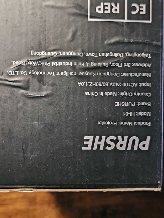 PURSHE Mini rzutnik mini projektor Bluetooth Full HD 1080p model HI-01