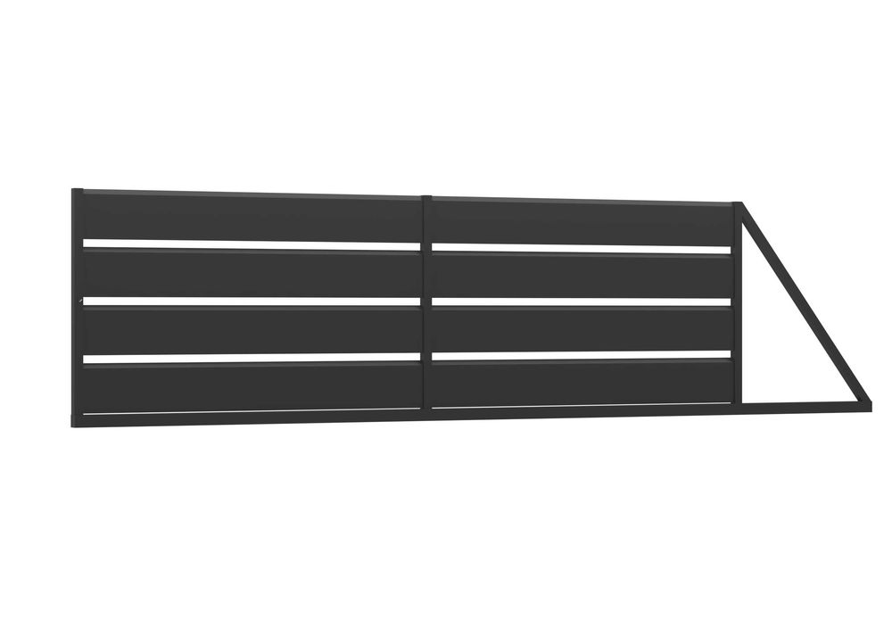 Brama przesuwna palisadowo - żaluzjowa- różne kolory i wymiary