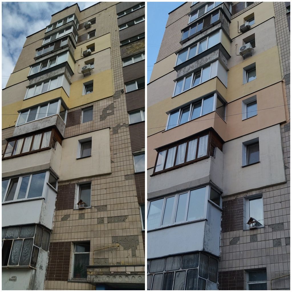Утеплення фасадів, стін квартир м. Київ