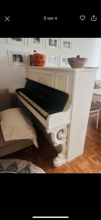 Pianino  biale Th.Gerhard z Berlina