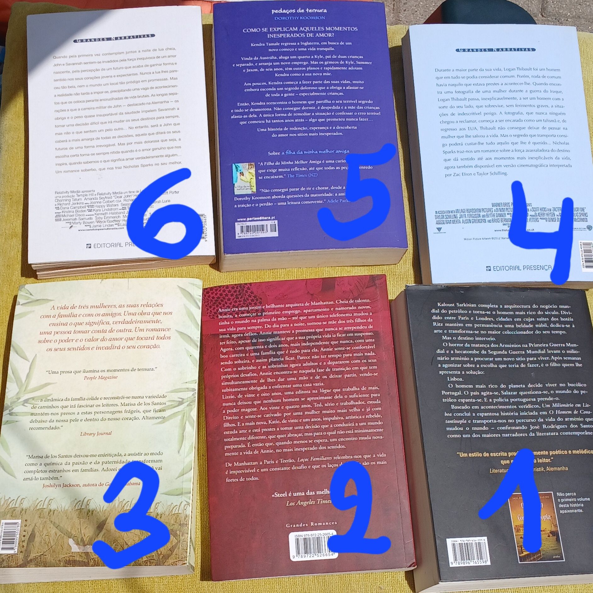 Varios livros bem estimados