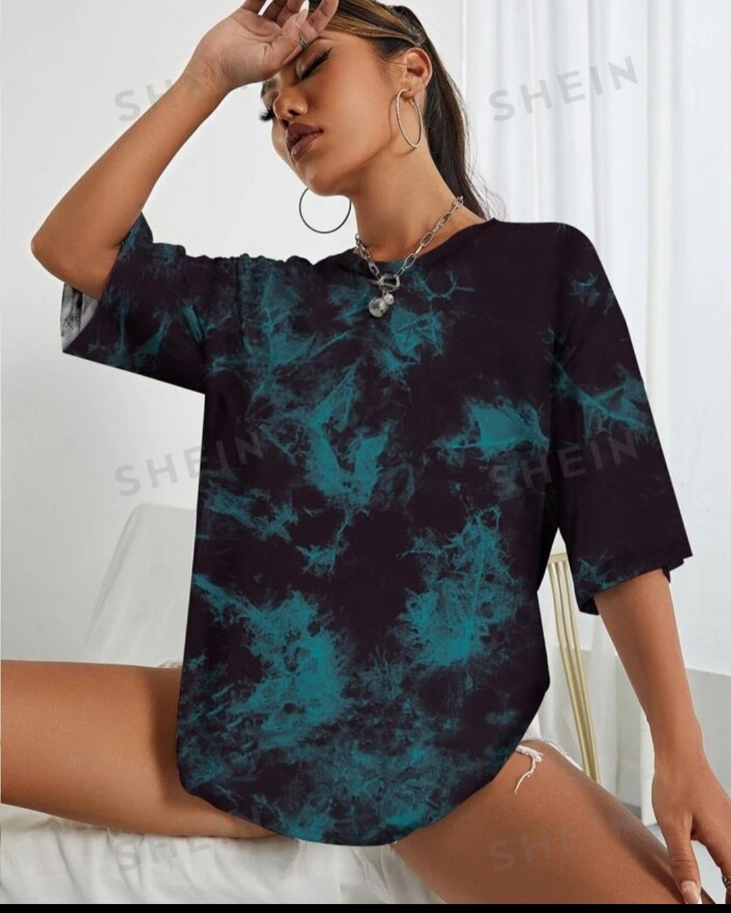 Футболка Shein Tie Dye Casual (Тай дай)