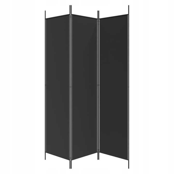 Lumarko Parawan 3-panelowy  czarny  150x200 cm