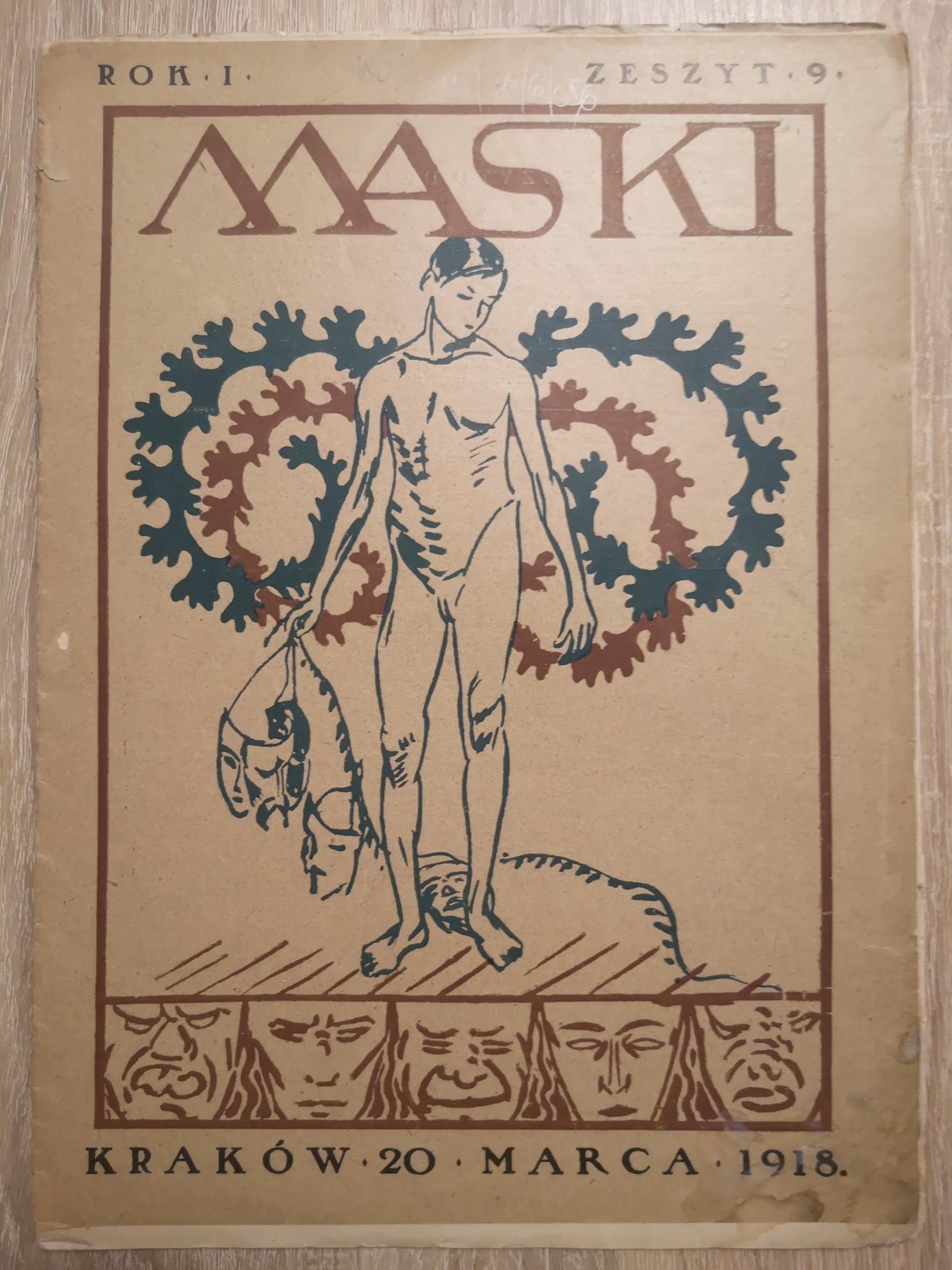 Maski Literatura Sztuka Satyra 1918r