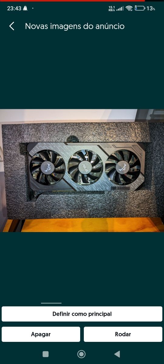 Placa Gráfica / GPU - ASUS TUF RX 5700XT OC NEGOCIÁVEL