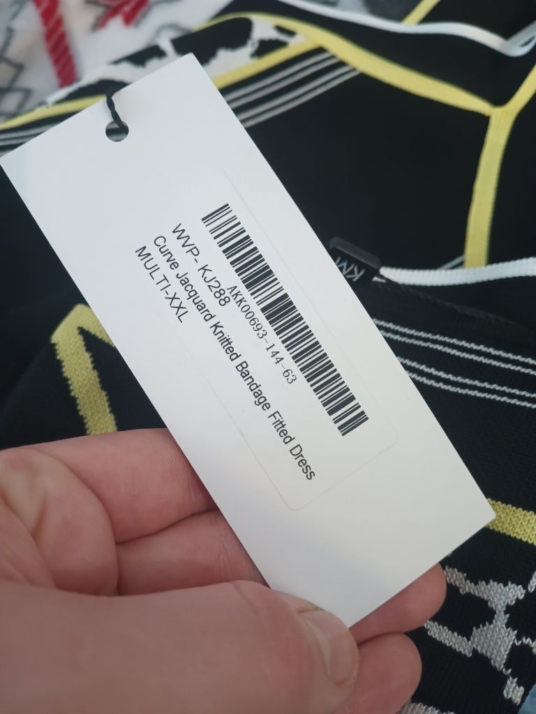 Dopasowana sukienka na lato Karen Millen typu halter 2XL/44 plus size