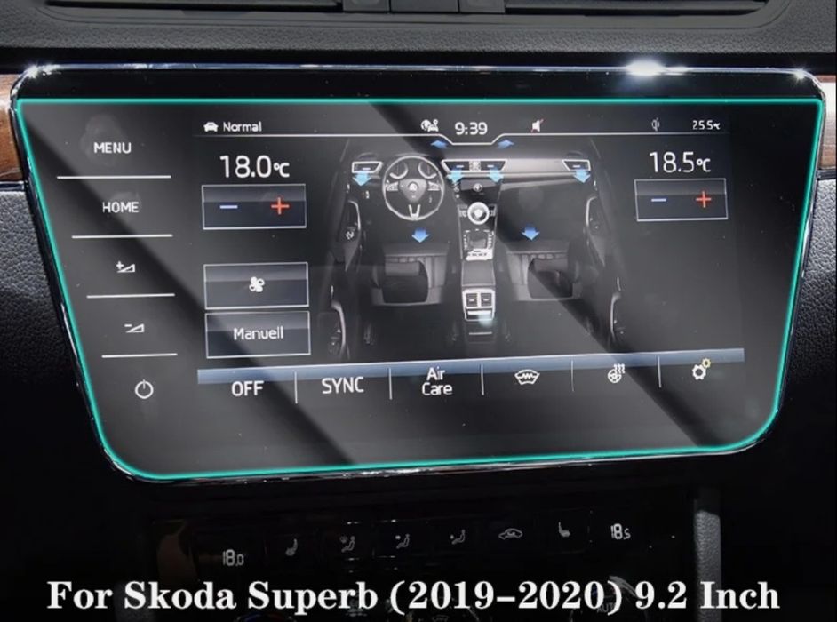 Szkło ochronne do Skoda Superb III Columbus 9"