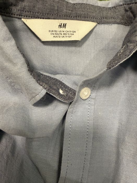 Сорочка H&M на 11–12 років — 100% бавовна, стильна та м’яка