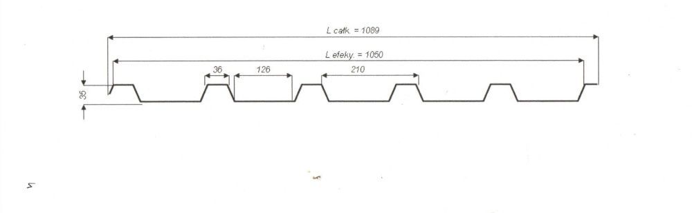 Blacha trapezowa trapez T35 dachowa