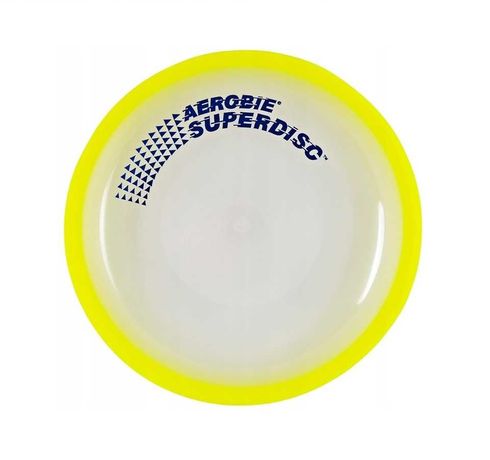Frisbee Dysk do rzucania AEROBIE Superdisc latający dysk żółty NOWY