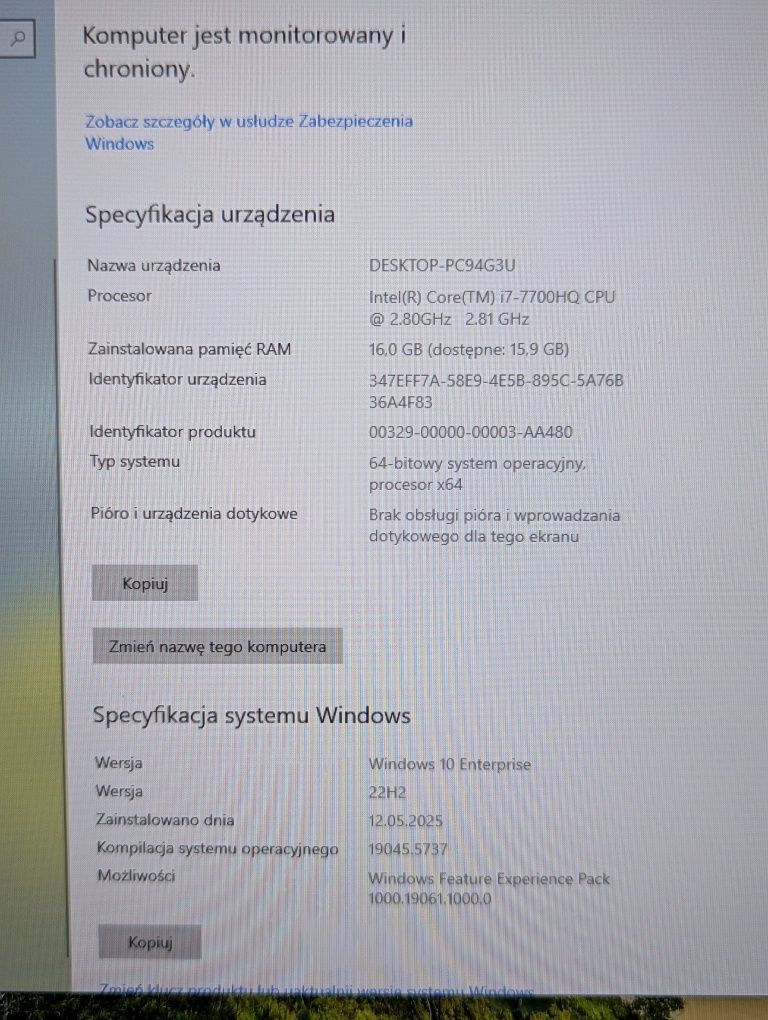 Laptop  Dream MachineG1050Ti ( i7-7700, RAM-16Gb, G1050Ti 4Gb(DDR5))