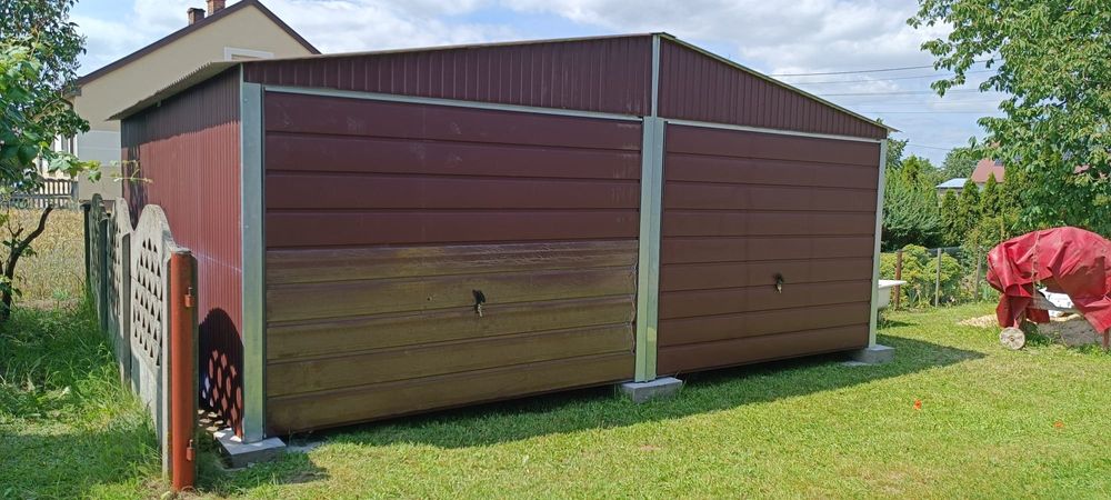 Garaz blaszak 6x6 brąz ma producent garaży t