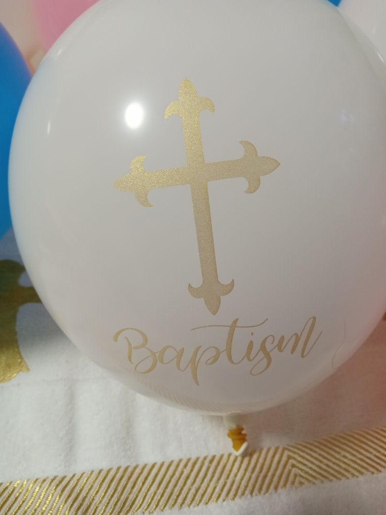Шарики надувные  для праздника крещения ребенка