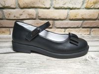 Туфли для девочки черные Flamingo c 28 по 32 размеры