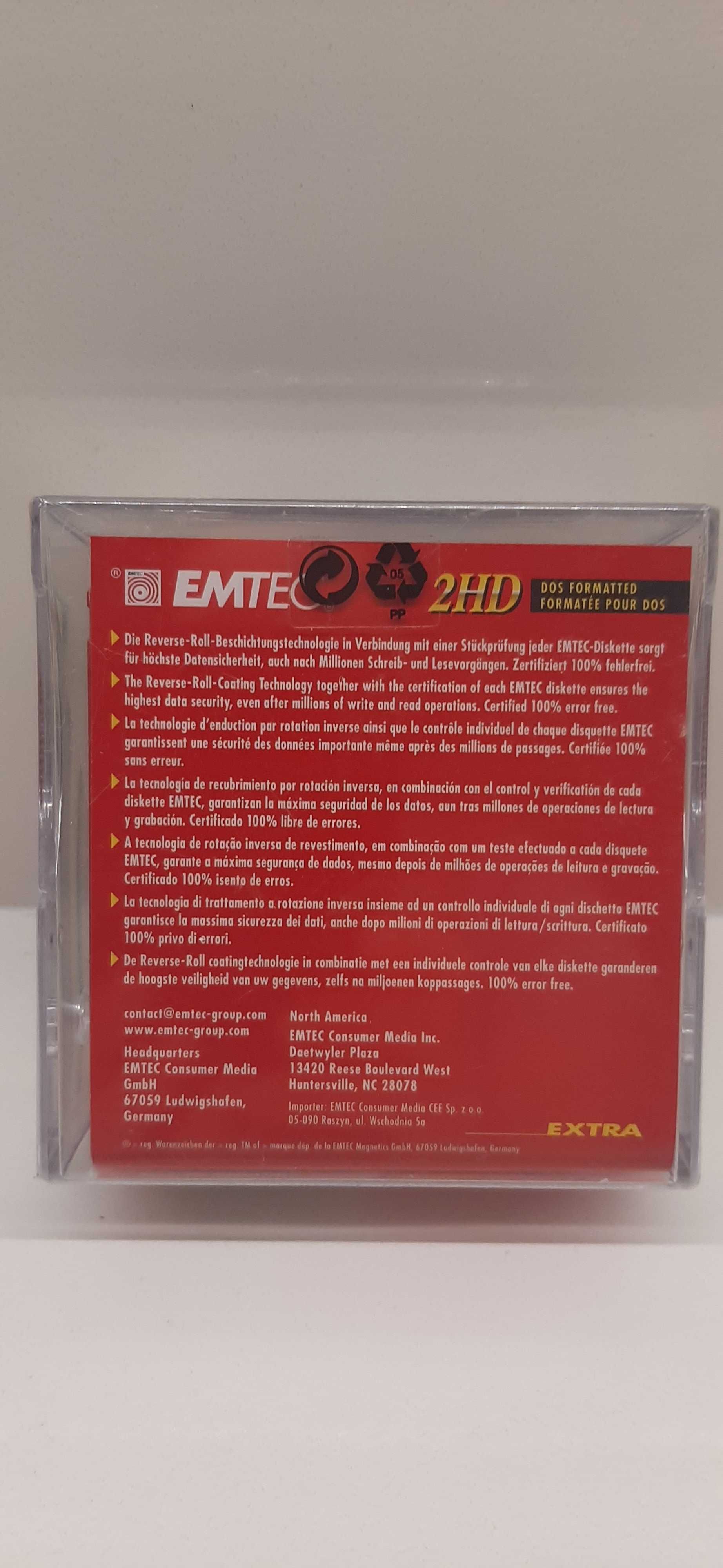 Caixa Selada de 10 Disquetes 3,5” / 90 mm – Emtec 2HD