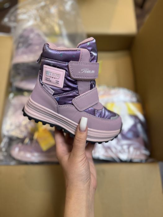 Томм , дутики , зимові черевики , 27-32 , для девочек , зимние