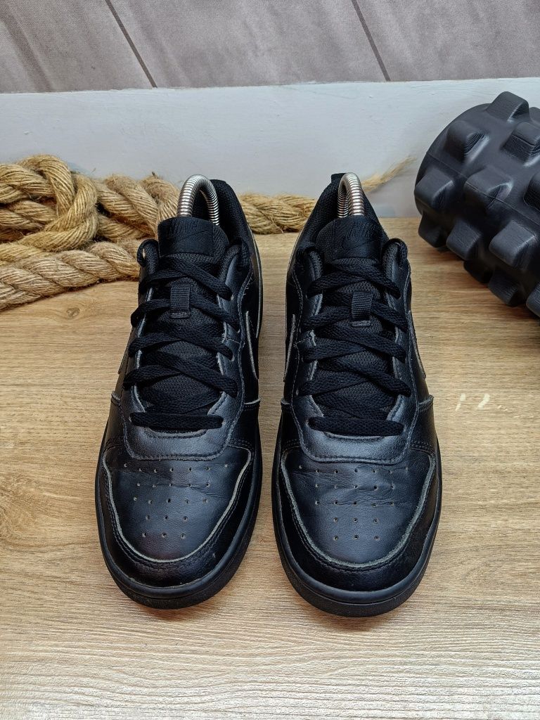 Czarne dziecięce buty sportowe sneakersy Nike Court Borough Low 2