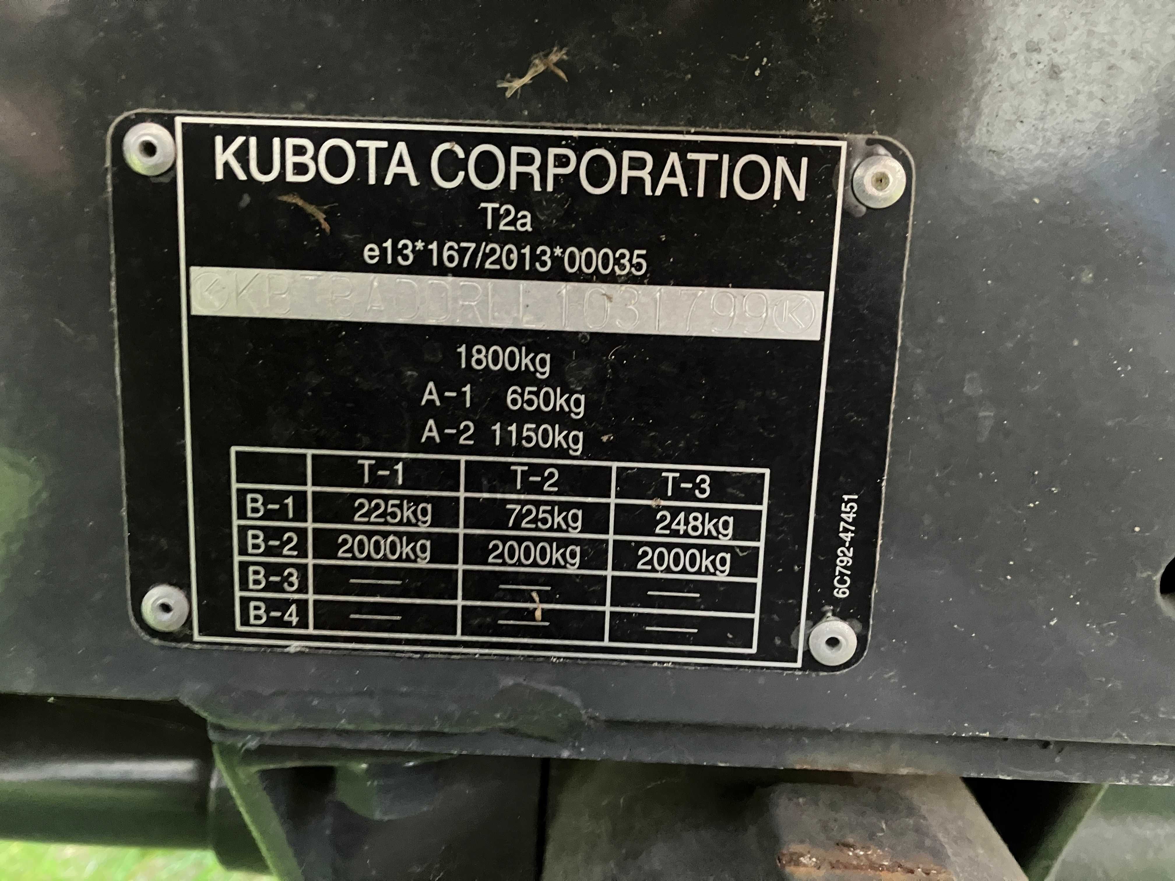 kubota b1241  ładowacz mx c1 minitraktor ciągnik komunalny 13 mtgodz