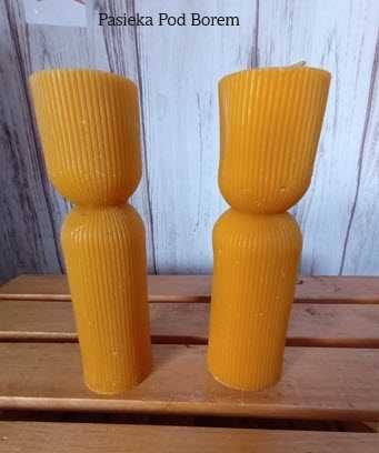 Świeca dekoracyjna z wosku pszczelego