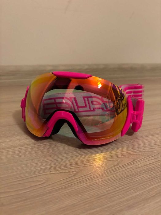 Gogle narciarskie damskie Salice różowe double PC RAINBOW anti-fog