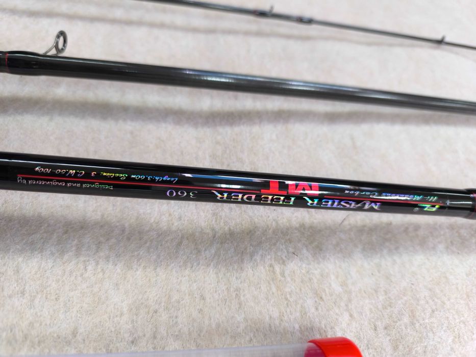 Zestaw Wędka feeder 360 master + Kołowrotek wolny bieg + żyłka 500m