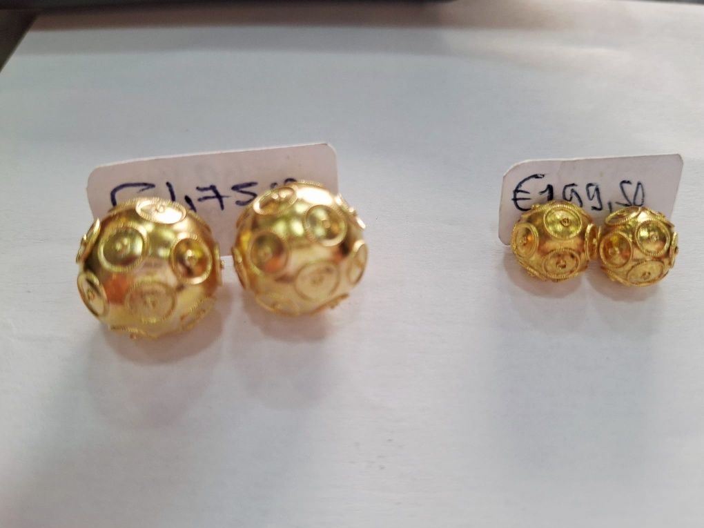 Brincos ouro 19k de viana
