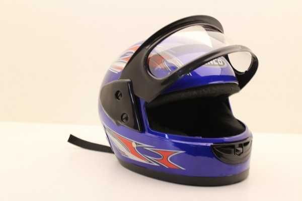 kask na motor skuter rower quad z podwójna szyba nowy zapakowany tani