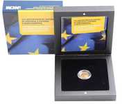 Adesão de Portugal e Espanha - - - 1/4 € - 2011 - - - - -Moeda de Ouro