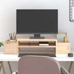 Vidaxl Podstawka Na Monitor, 70X27,5X15 Cm, Lite Drewno Sosnowe