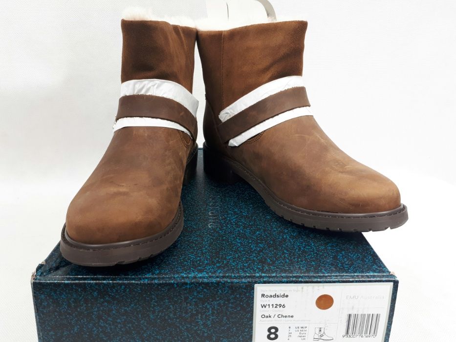 EMU AUSTRALIA - NOWE Roadside w11296 oak/chene us8 w/f uk6 eu39 botki