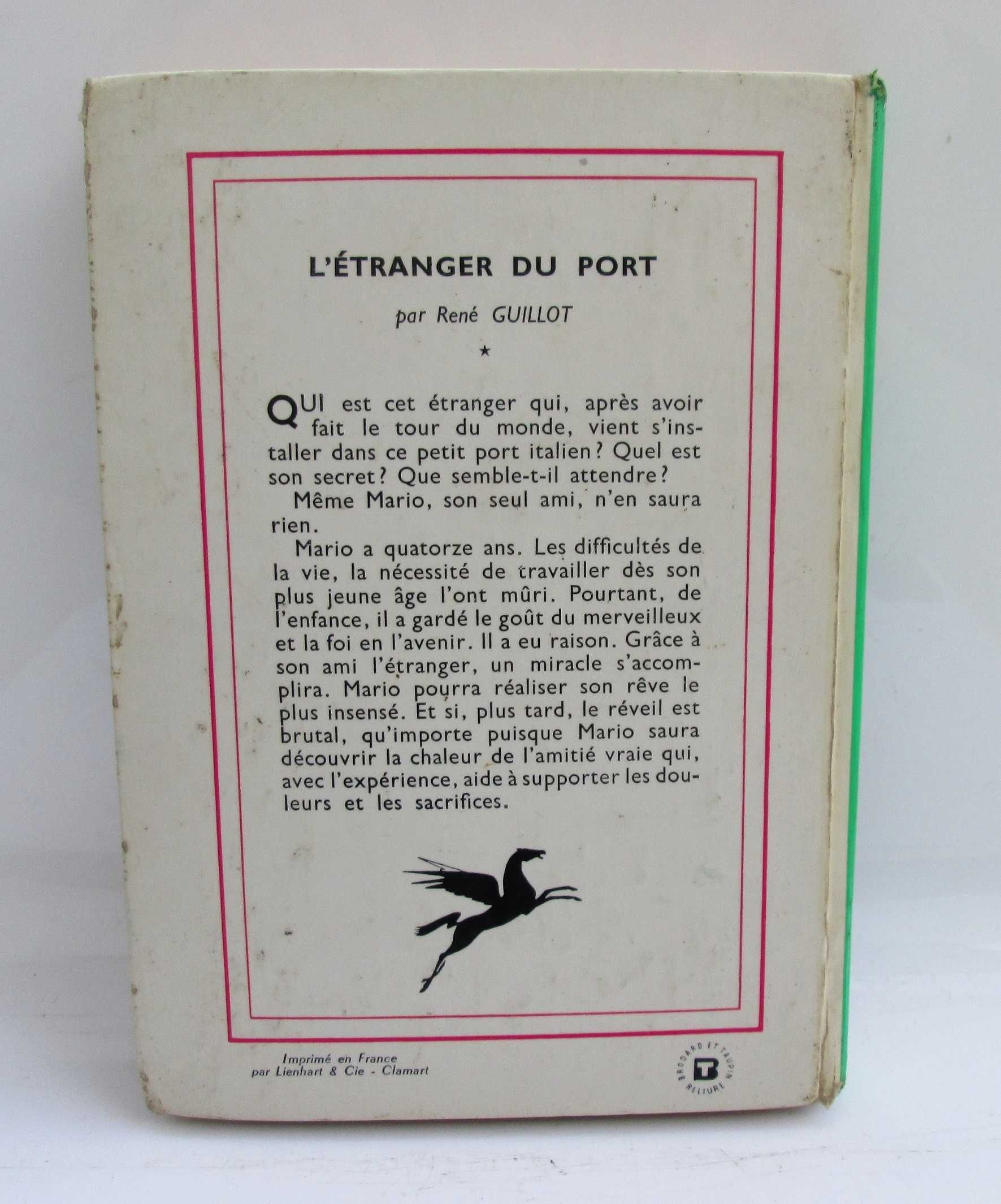 Livro L’étranger du Port, René Guillot 1965