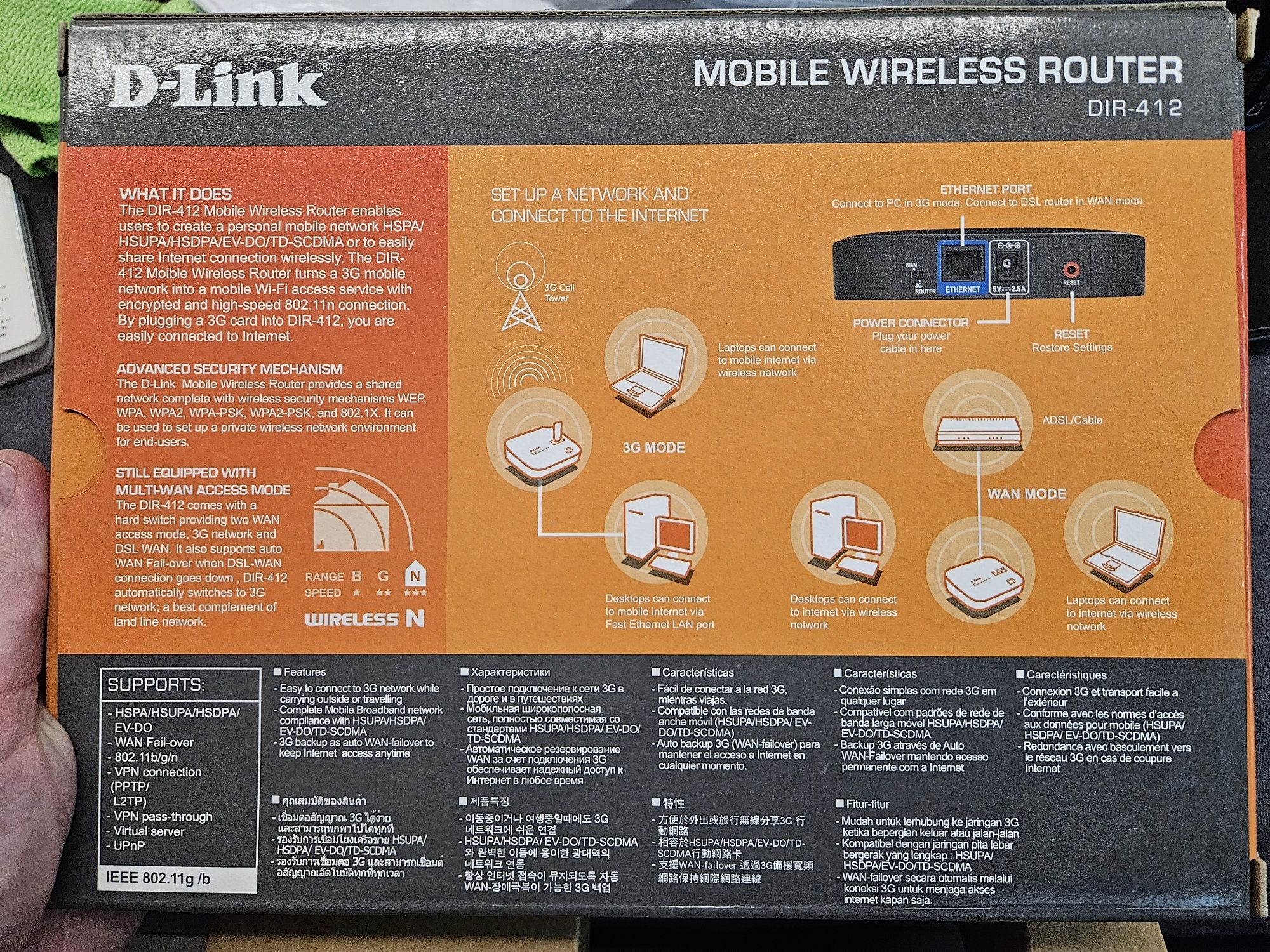 DLink DIR-412 WiFi роутер під GSM модем
