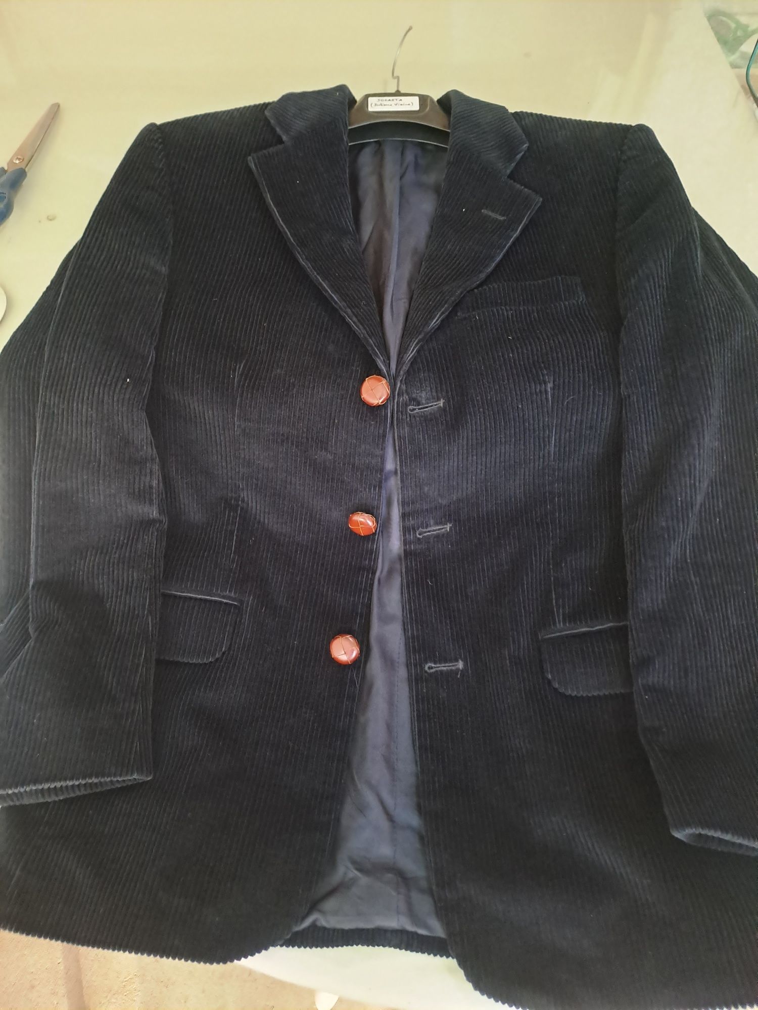 Blazer azul Marinho bombazine Mike Davis T.48